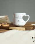 Šolja za baku sa srcima i ruckom srce